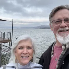 Bill & Diane Nicholson out on Portree Sound x October 2023