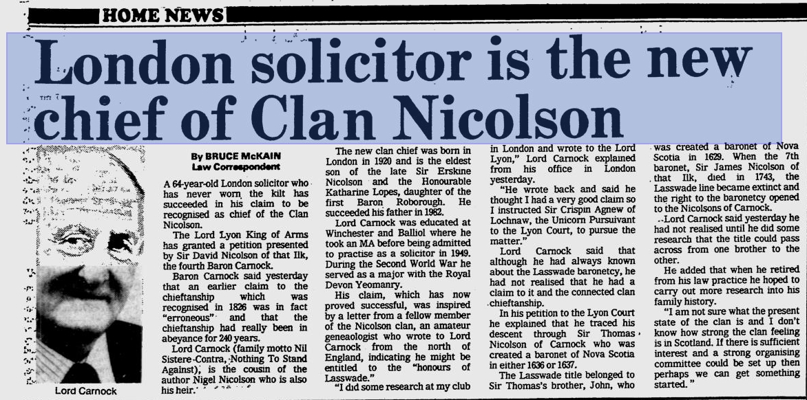 Lord Carnock